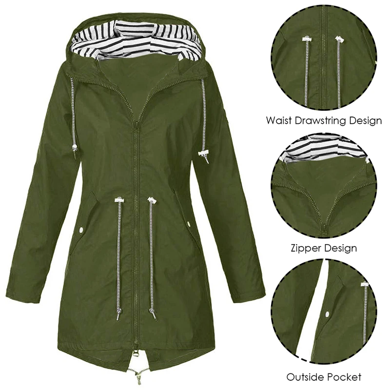 Vertvie, Женская куртка, пальто, водонепроницаемая переходная куртка, уличная походная одежда, легкий плащ, женский плащ