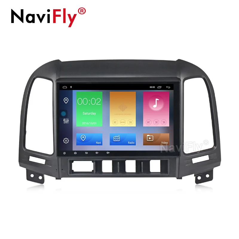 

Navifly Quad Core Android9.1 2din Car Radio for Hyundai SANTA FE 2006-2012 Car multimedia gps player wifi Audio DVR RDS