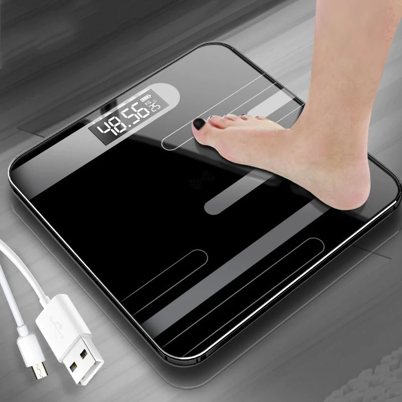 Glass Smart Electronic Scales LCD Display Body Weighing Digital Body Weight Scale Floor Scales Bath Scale