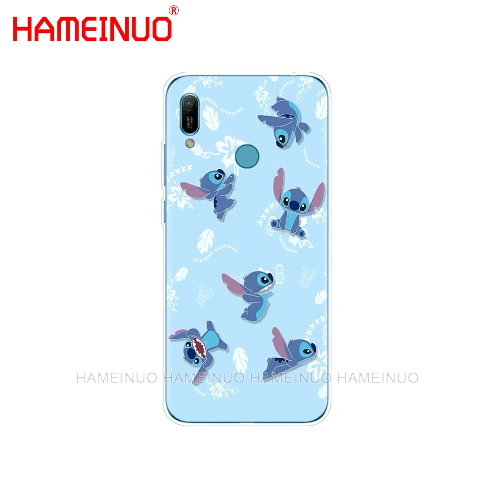 Силиконовый чехол для телефона huawei Y5 Y6 Y7 Y9 PRO PRIME honor 8s 8a 20 LITE PRO 10i view 20 V20 милый мультфильм, Стич - Цвет: 61925