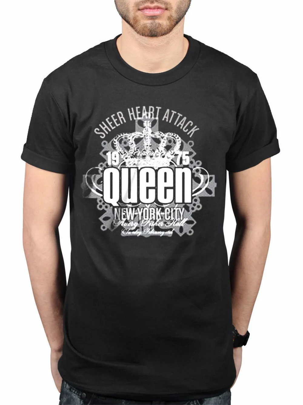 Официальная прозрачная футболка с надписью queen Heart Attack рок-группа Фредди Меркурий