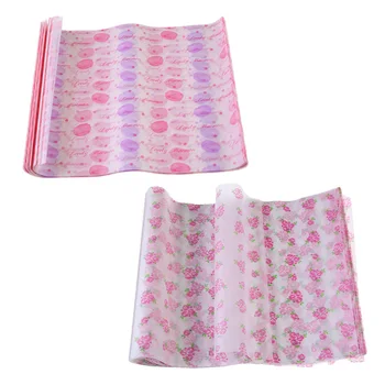 

50pcs Printed Pattern Tissue Wrapping Paper Waterproof Greaseproof Food Wrap