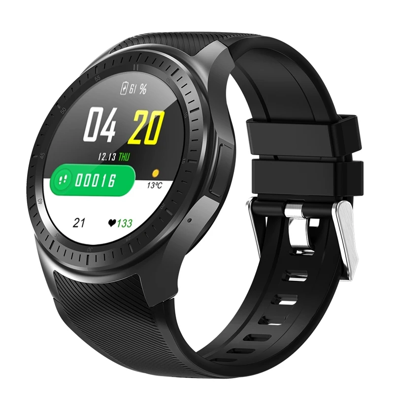 Dm368 Plus Smart Watch Bluetooth Smartwatch 4G Mt6739 Android 5.1 Quad Core Wristwatch With Heart Rate Gps Wifi(Black)