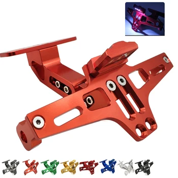 

For Yamaha XSR 700 900 TDM 900 YBR 125 YZF R15 Motorcycle Adjustable Angle License Plate Holder Bracket CNC Aluminum