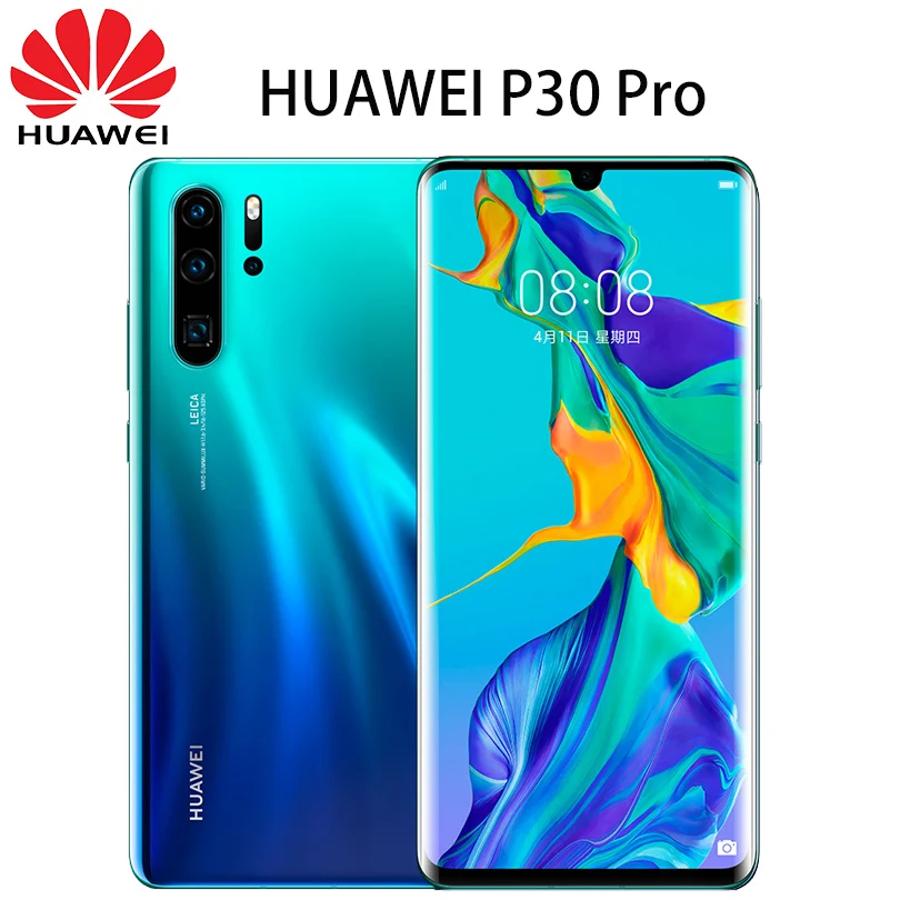 Оригинальный Huawei P30 Pro мобильный телефон 6 47 ''полный экран OLED FHD + Kirin 980 смартфон