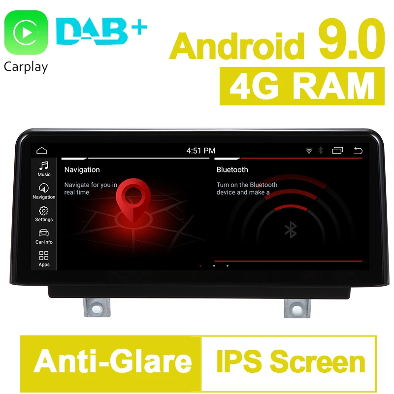 PX6 10,2" 4G ram Android 9,0 Автомобильный gps навигатор медиа стерео радио для BMW 3 серии F30 F34 для BMW 4 серии F32 F33 F36 NBT