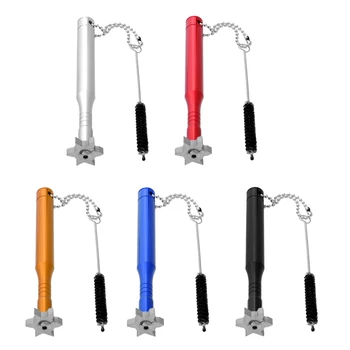 

Golf Club Groove Sharpener with Brush Cleaning Tool- Improved Backspin and Ball Control - Wedges and Irons - U and V