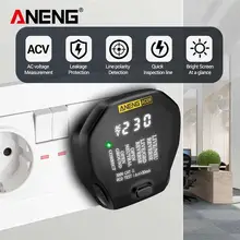 ANENG – testeur de prise numérique AC09, testeur de tension, prise US/UK/EU, testeur de Phase neutre en direct, Test RCD