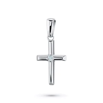 

Pendant in white gold with a diamond
