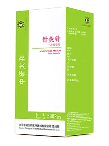 Иглы для иглоукалывания ZHONGYAN TAIHE одноразовые, стерильные, 1 коробка, для массажа, стерилизации, 500 шт.