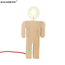 Скандинавские Ретро настольные лампы E27 база деревянная настольная лампа Лофт Декор Кнопка штепсельная вилка стандарта ЕС Эдисона светодиодный свет для спальни гостиной