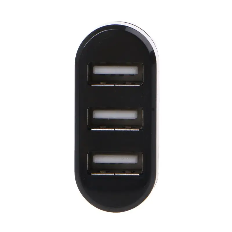 Вращающийся высокоскоростной usb-хаб 2,0 с 3 портами, usb-разветвитель, адаптер для ПК, ноутбука, планшета, ноутбука, поворачивается на 180