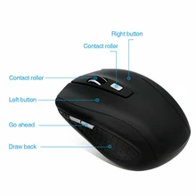 2,4 ГГц Беспроводная оптическая игровая мышь Мыши с usb-приемником для ПК ноутбука JLRJ88