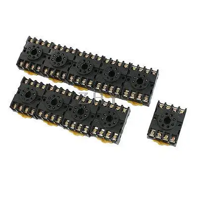

10 Pcs PF083A Time Relay Base Socket 8 Pin for JTX-2C DH48S