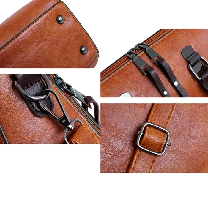 1 комплект Женская сумка через плечо сумка кошелек из искусственной кожи винтажный для путешествий-OPK