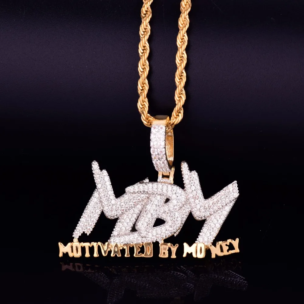 Комбинированные ожерелья и подвески с надписью Iced Out, золотистые и Серебристые подвески, мужские ожерелья в стиле хип-хоп, ювелирные изделия в стиле рок