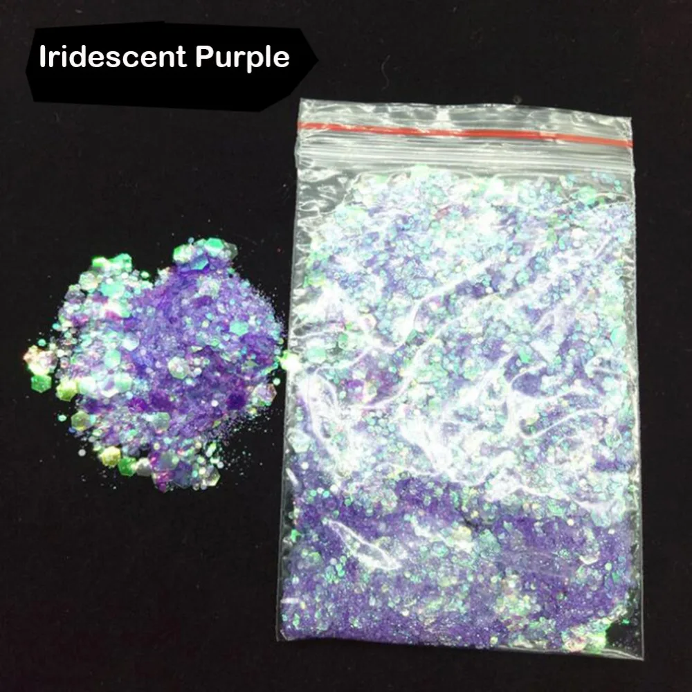 iridescent silver