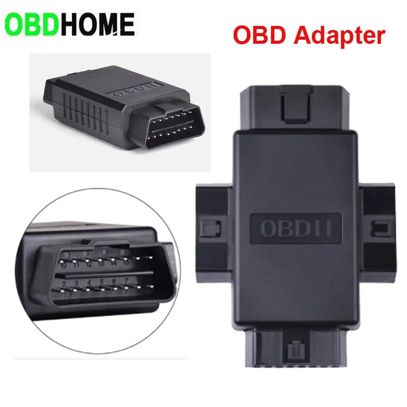 Plastic Male Connector 16 Pin OBD2 II Diagnostic Cable Male Plug Socket Adapter