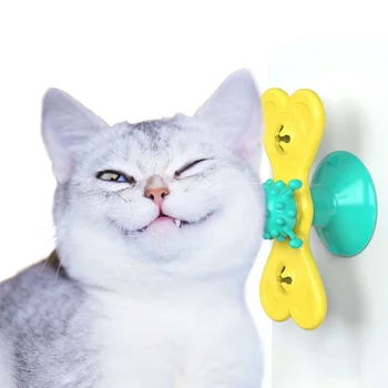 

Cat Windmill Toy Catnip Molar Ball Cat Teasing Interactive Toy Funny Kitten Windmill Ball Massage Scratching Tickle Pet Product9
