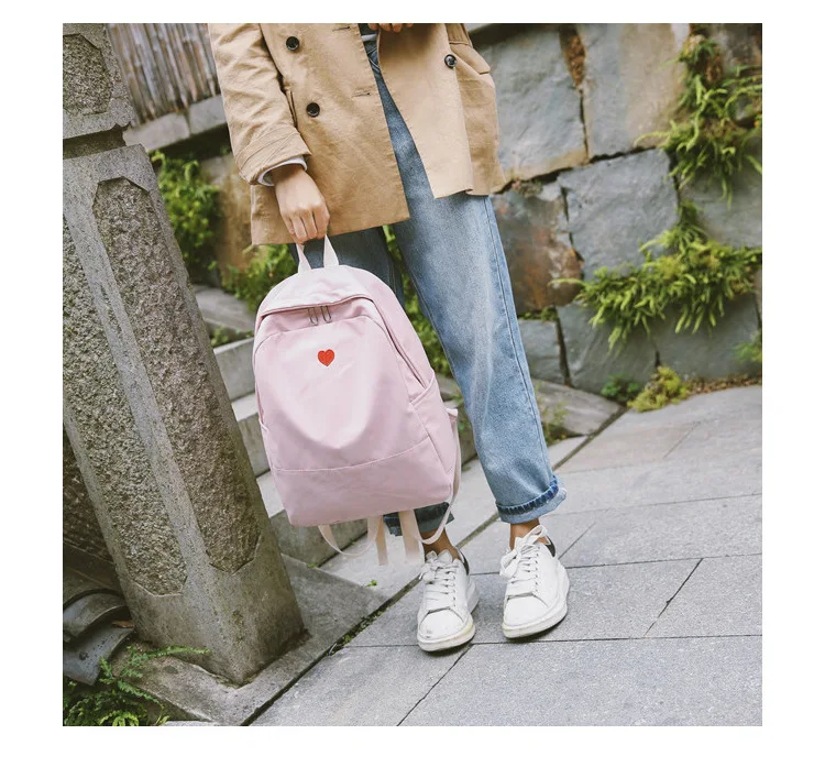 Школьная сумка Для женщин в Корейском стиле Harajuku Ulzzang школьников шик битник рюкзак с вышивкой художественный рюкзак