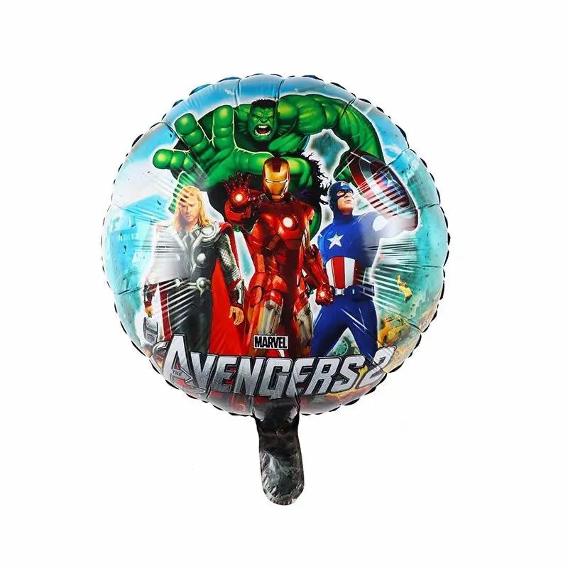 10pcs/lot 18inch hero balloons Avengers Spiderman Batman Supreman foil balloon Children birthday party supplies baby toys ballon