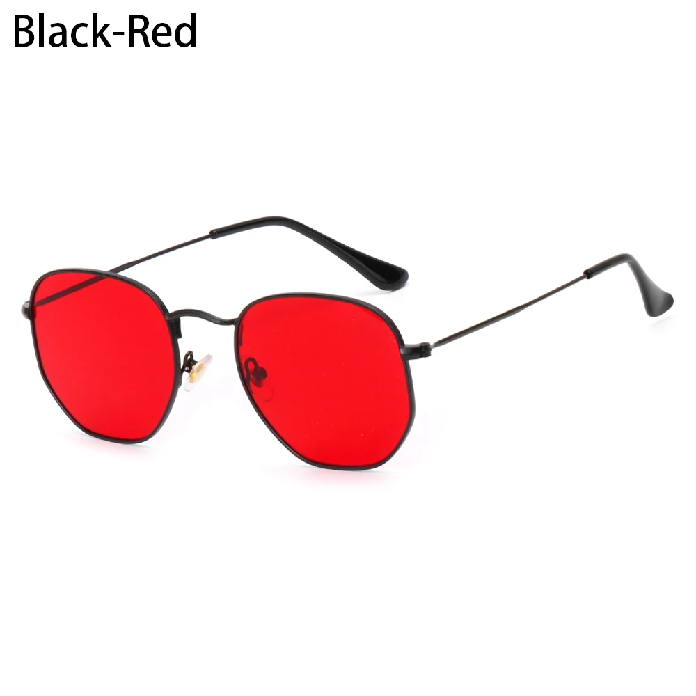 Sleek Unisex Mirrored Lens UV400 Metal Frame Sunglasses
