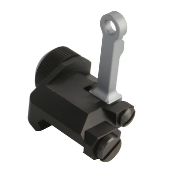 

Tactical Folding Rear Sight For Airsoft Hunting Shooting KAC Style 300M Steel Shooting Rear Sights BUIS Rail Aiming