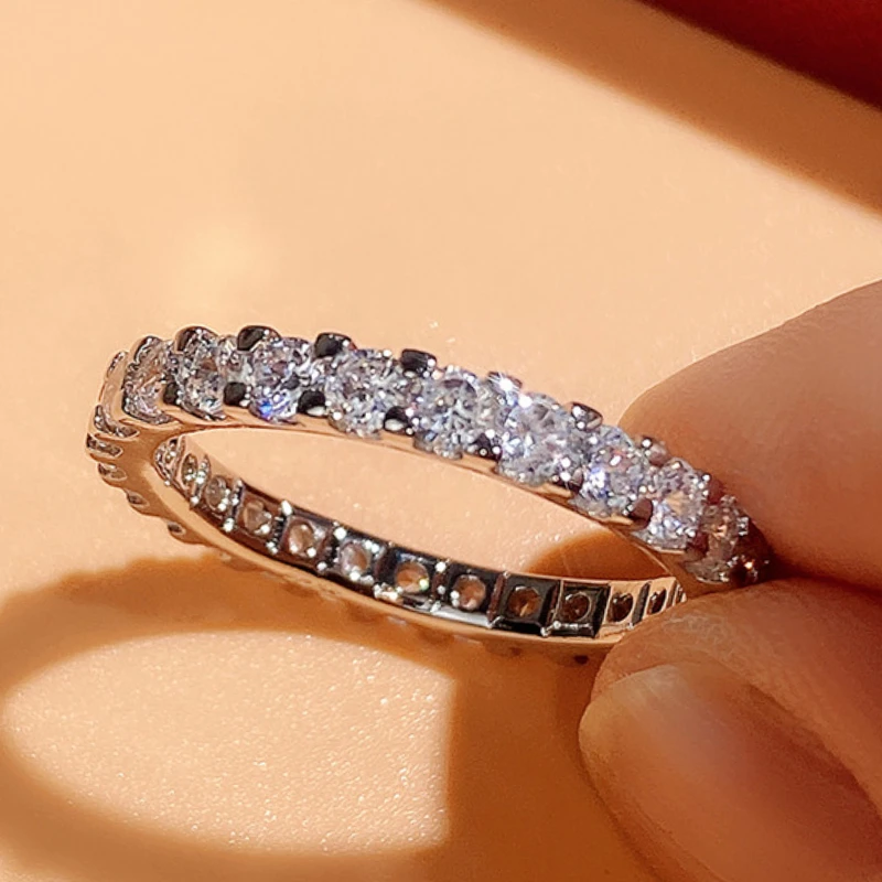 CAOSHI Dazzling Kristall CZ Ringe für Frauen Exquisite Design Hochzeit Bands Elegante Weibliche Engagement Zubehör Delicate Schmuck