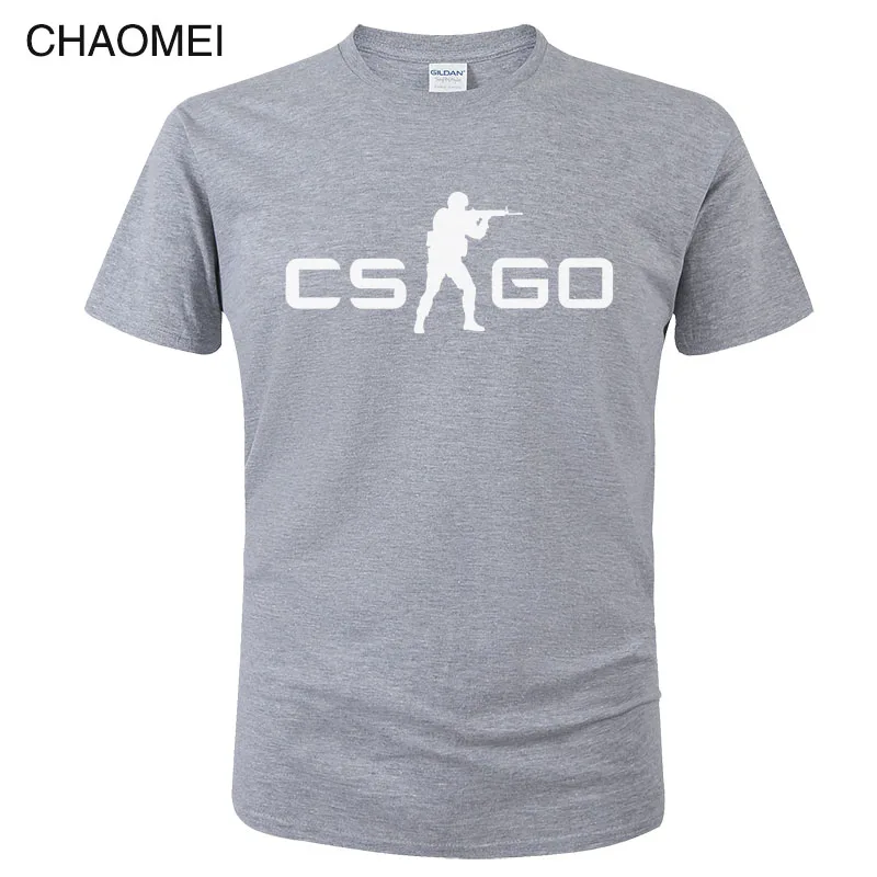 23 Игра CS GO Футболка мужская летняя футболка csgo высокое качество мужские футболки, брендовая одежда хип хоп топы Homme футболка C105 - Цвет: 23