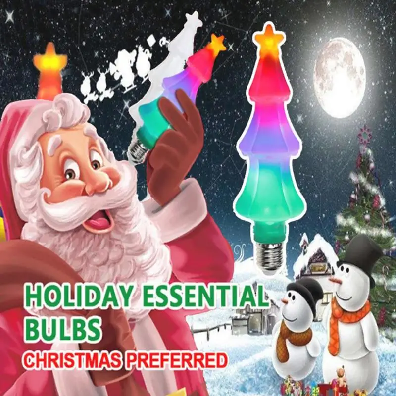 

Christmas Tree Bedside Night Lamp Creative Light Bulb Xmas Holiday Party Decor Home Landscape Christmas Decoration Projects