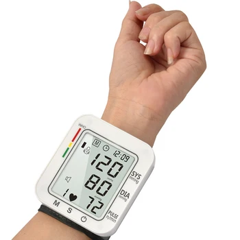 

Digital Wrist Blood Pressure Monitor Pulse Rate Heart Beat Rate Meter Device Medical Equipment Tonometer BP Sphygmomanometer