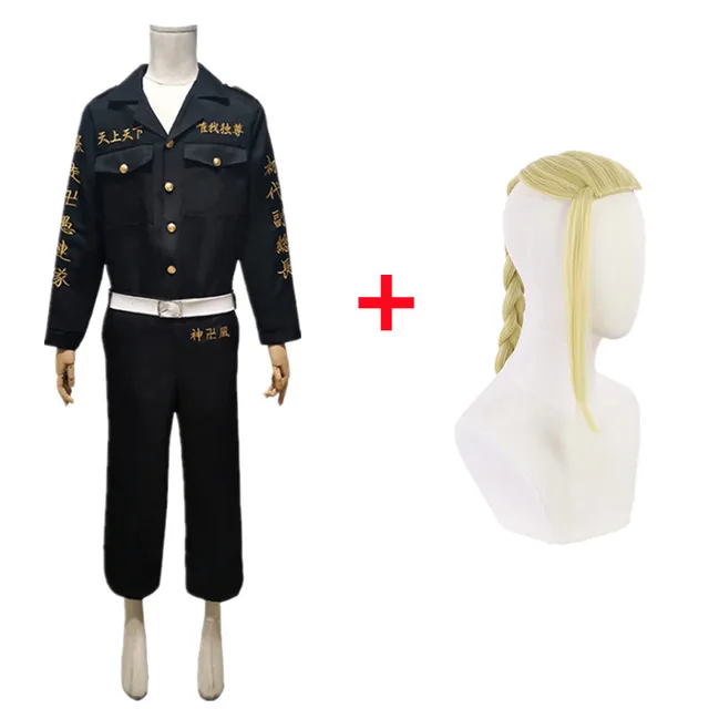 Anime Tokyo Revengers Ken Ryuguji Tokyo Manji Gang Cosplay Costume Black Shirt Pants Uniform A1