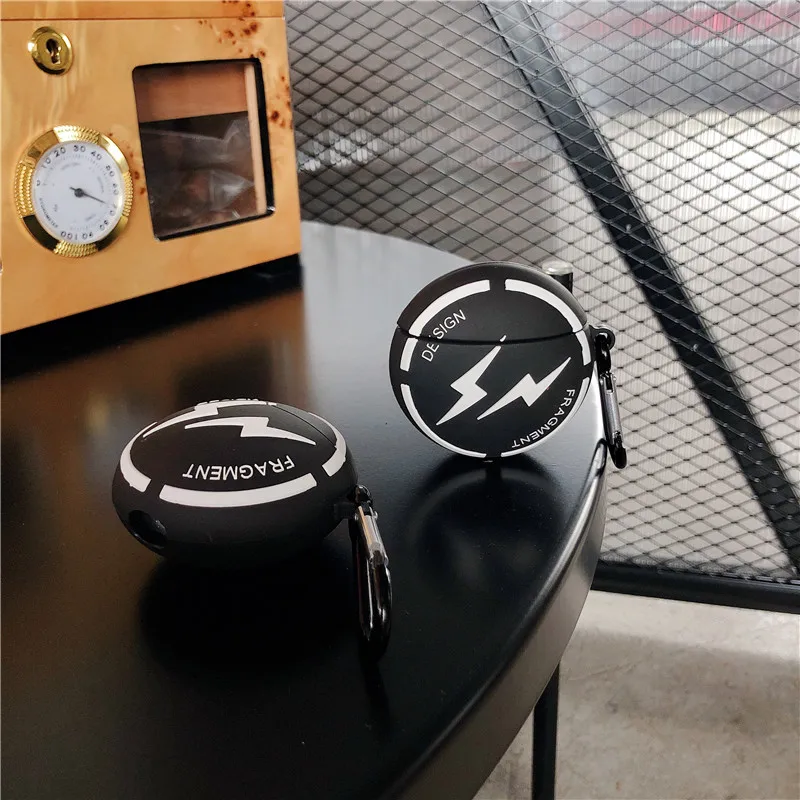 3D Hiroshi Fujiwara наплыв фирменный Фрагмент дизайн чехлы для наушников для Apple Airpods 1/2 модная из силикона Защитная крышка для наушников