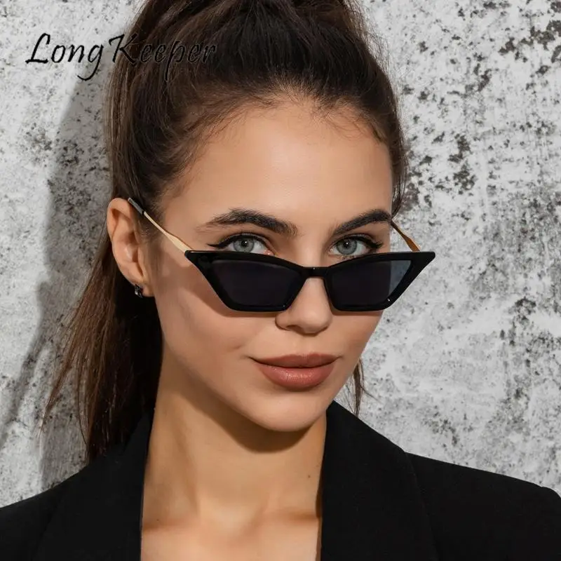Vintage Cat Eye Sunglasses Women 2022 Retro Small Leopard Glasses Brand Designer Black Eyewear Female Oculos De Sol -