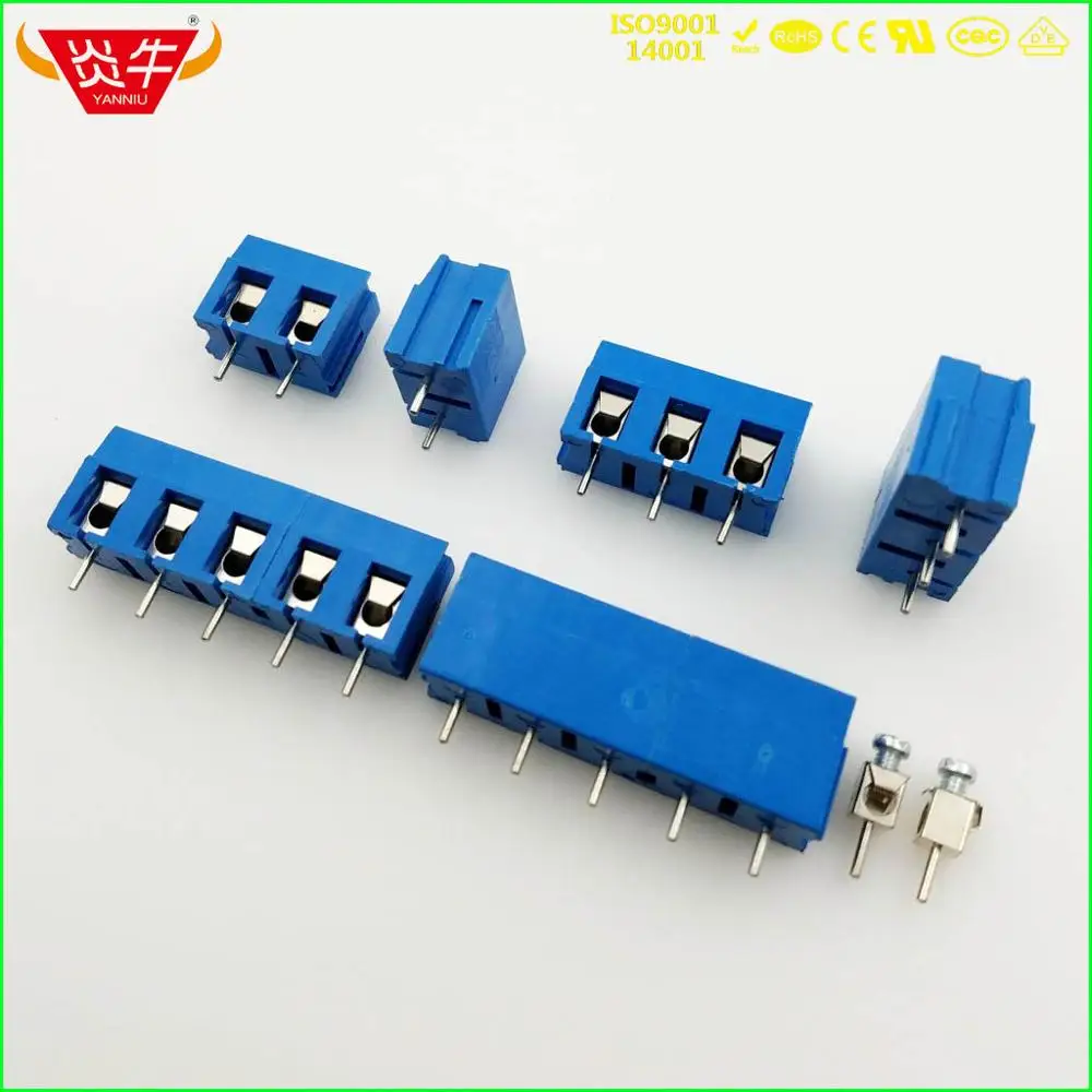 KF370 7,5 2P 3P Синий PCB Универсальный винтовой клеммный блок DG300 7,5 мм Шаг 2PIN 3 pin можно комбинировать DEGSON PHOENIX контакт