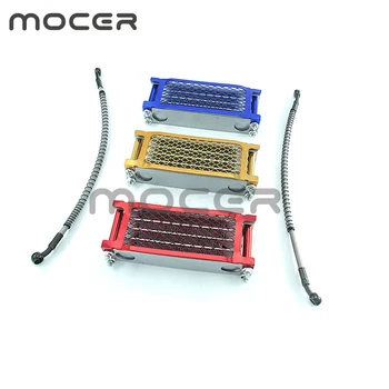 

Scooter 50cc Radiator Aluminum Motorcycle Oil Cooler Fit For 50cc-160cc Engines Modify Off Road Dirt Bike CNC-181