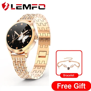 

Smart Watches Women LEMFO LW07 Health Monitor Fashion SmartWatch Message Whatsapp Reminder Smartwatch Ladies for Gift