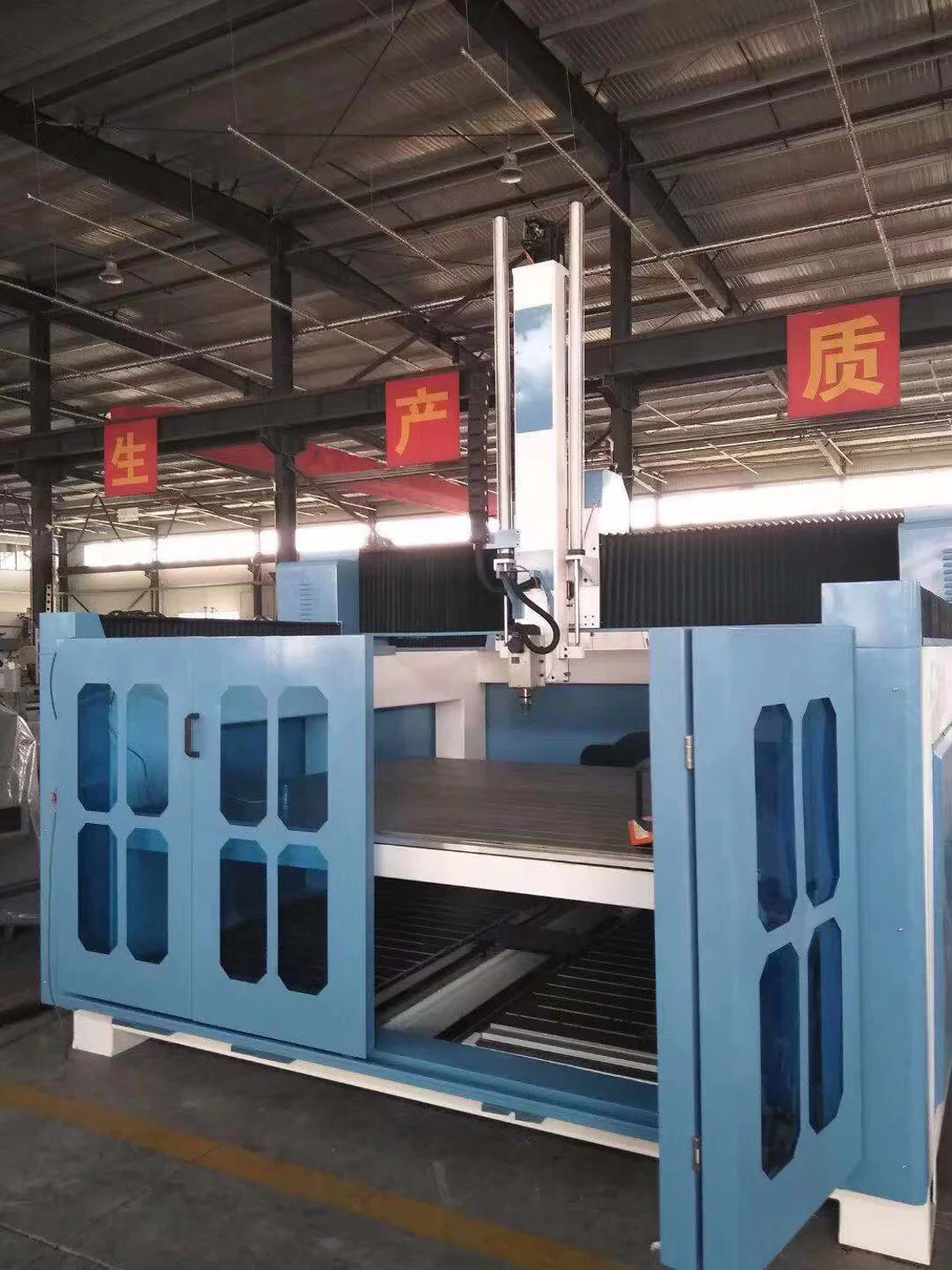 cnc router 4 axis 3d foam engraving machine with rotary device and double table