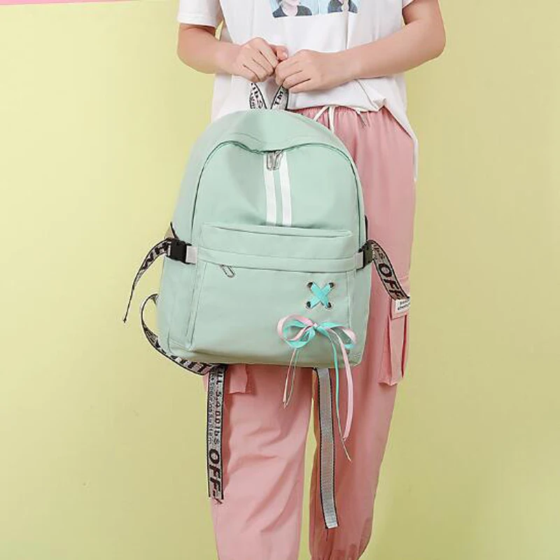 Girls School Backpack Shoulder Bag School Bag for Teenager Oxford Cloth Women Backpack Travel Backpack Mochila