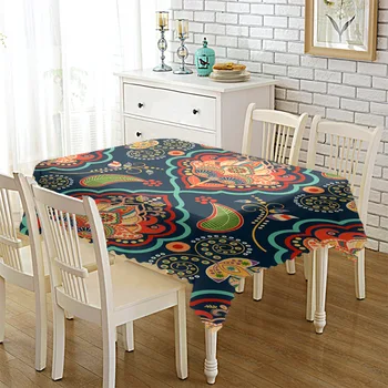 

Non-Wind Pattern Art Tablecloth Household Table Cloth TV Cabinet Coffee Table Cloth round Table Placemat