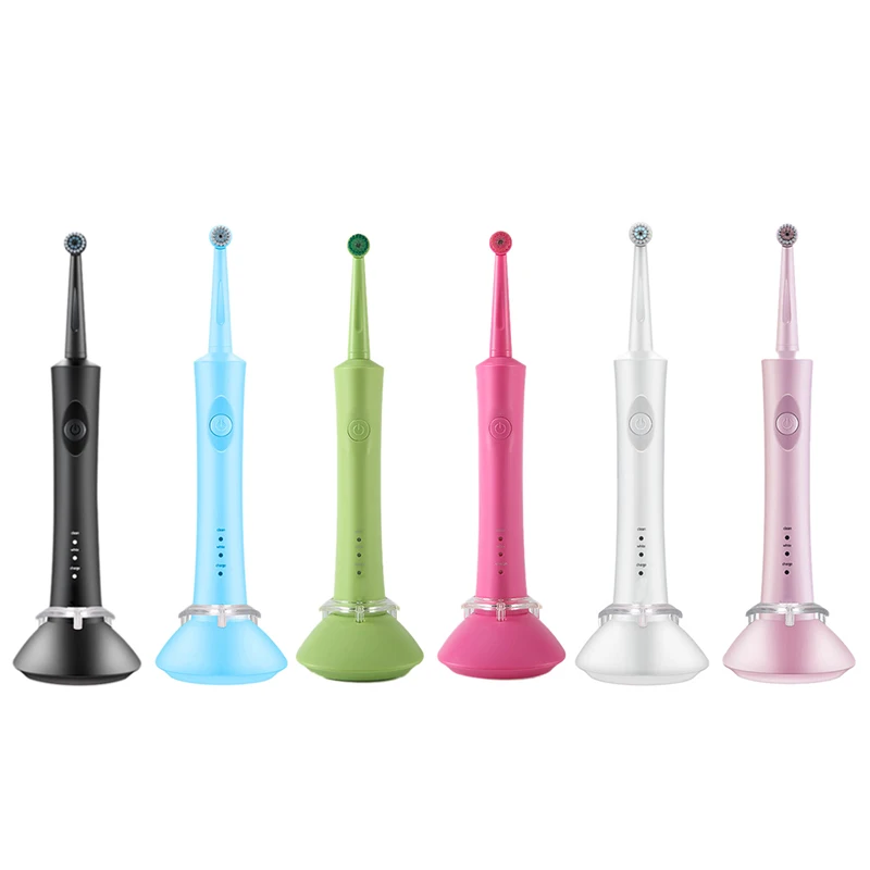 New Hot Electric Toothbrush Ultrasonic Rechargeable Rotating Toothbrush Oral Tooth Cleaning Tool with Replacement Toothbrush H