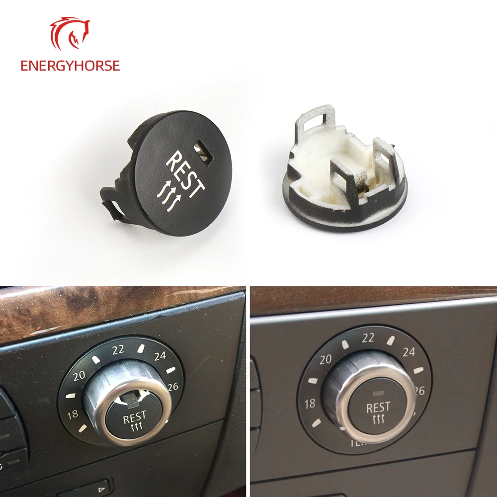 BMW E60 E61　Mスポーツなど　エアコン　ボタン　ダイヤル　カバー　　枠　シルバー　1セット 車のエアコン用ボタン,ロータリーカバーノブ,BMW 5シリーズ用パネル