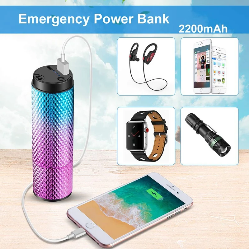 Ручные вентиляторы маленький вентилятор, Usb 2200Mah аккумуляторная батарея, 8-12 H рабочее время, путешествия шоппинг/Футбол вентилятор охлаждения для женщин Gradi
