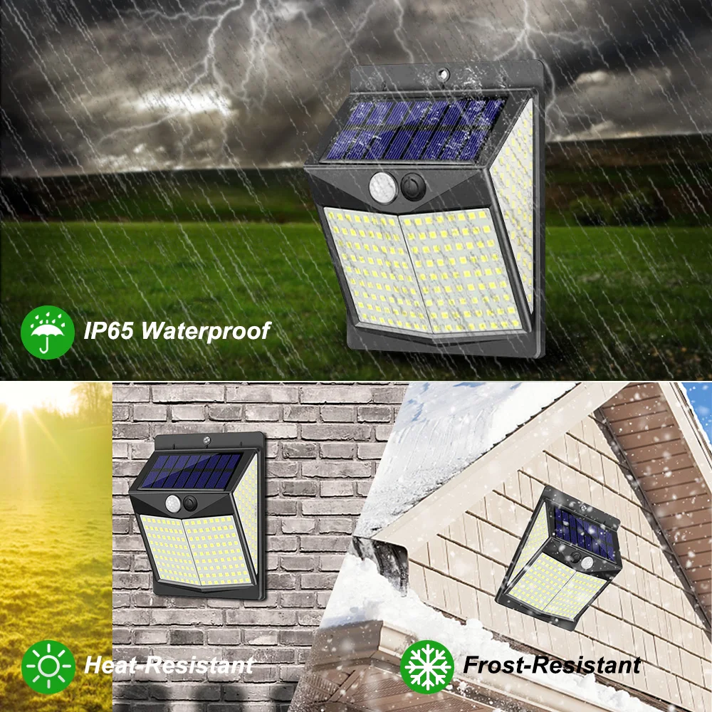 solar led street light 400 Solar LED Light Outdoor Solar Light 3 Modes Solar Lamp with Motion Sensor Light Waterproof Sunlight Street Lamp for Garden solar lights