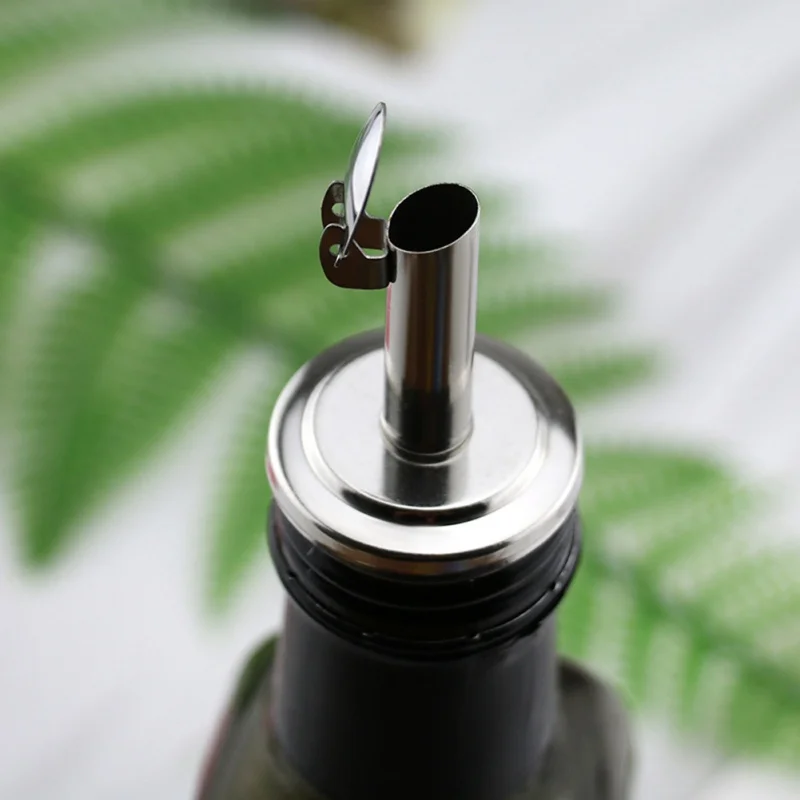 Нержавеющая Сталь Вино Pourer Бутылка Масла Pourer один двойной слой крышка Крышка для бутылки с маслом с маленькой трубкой кухонные аксессуары