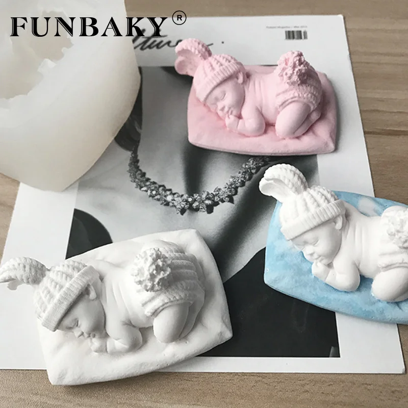 FUNBAKY стереоскопическая силиконовая форма для свечей ручной работы украшения