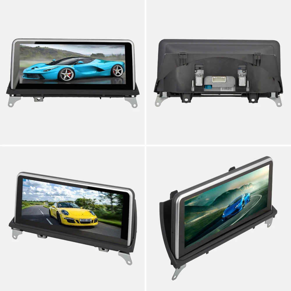 Perfect Sinosmart Android 8.1 2Din IPS 2.5D/QLED screen car gps multimedia radio navigation player for BMW X5 X6 with CIC system 2008-15 1