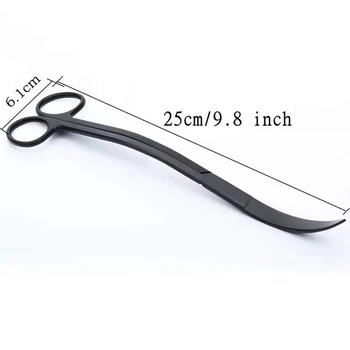

New 6Pcs Aquarium Cleaning Tools Aquascaping Landscaping Tool Kits with Bag Stainless Steel Aquatic Plants Scissors Tweezers Set
