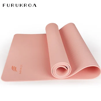 

6MM 10MM Thicken TPE Yoga Mat For Women Men Widen Non-slip Fitness Mat For Beginners Sport Gym Exercise Pad Gymnastics Mat X110B