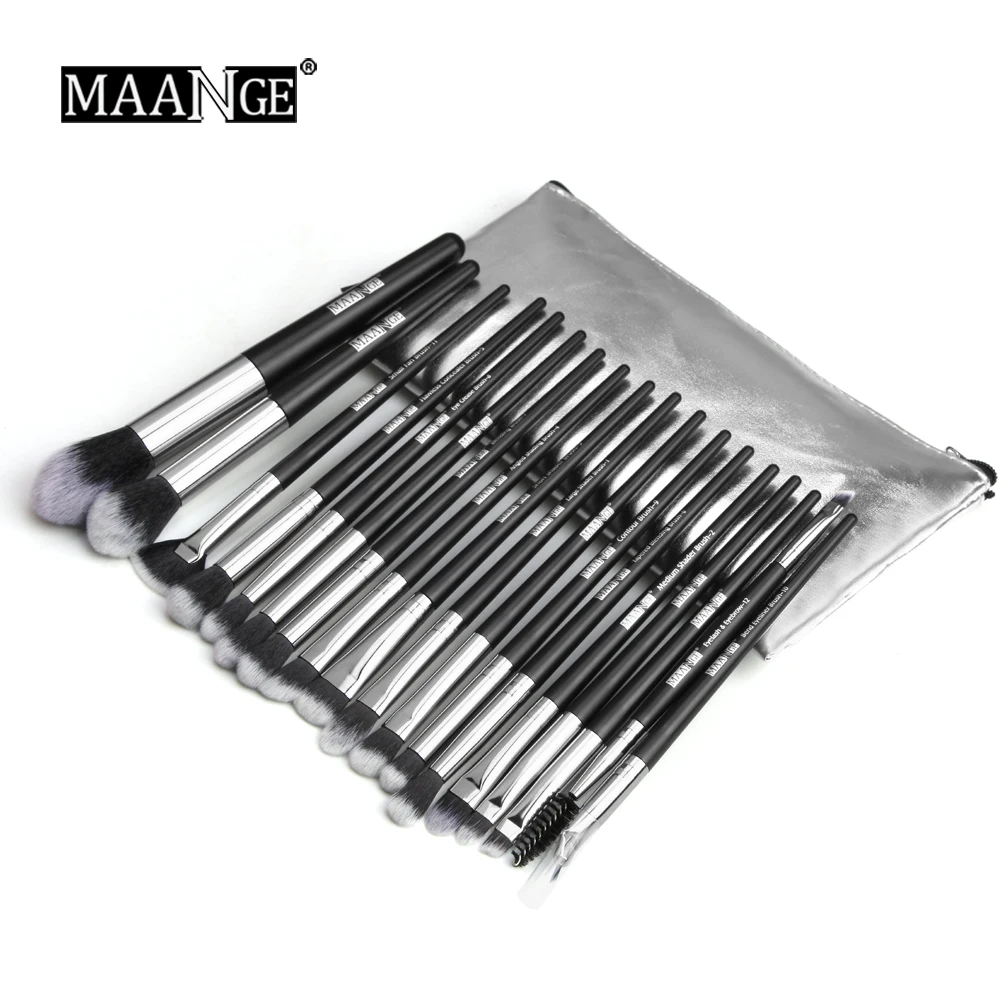 

18 pcs Professional Makeup Brushes Multifunction Cosmetic Powder Blush Foundation brush Makeup Set with bag drop shipping